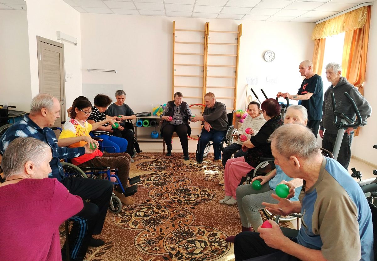 Занятия в кабинете ЛФК